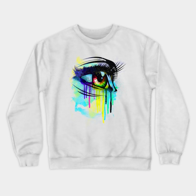 Tears of colors Crewneck Sweatshirt by Moncheng